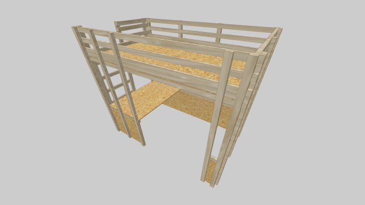 Loft Bed Frame